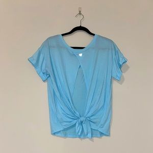 FOREVER21 Blue Workout Tee